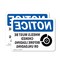 Signmission Wheels Must Be Chocked OSHA Notice Sign, Vinyl Decal, 7in W x 5in L, 2PK OS-2PACK-NS-D-57-L-16909 - alternate 1